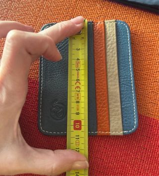 Tarjetero piel multicolor 11x9cm Unisex