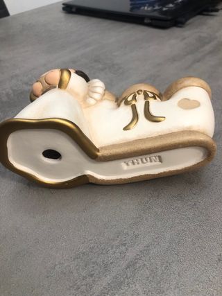 Angioletto portacandele in ceramica