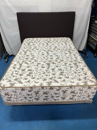 Base tapizada y colchón Viscoelástico 120x180