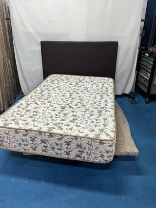 Base tapizada y colchón Viscoelástico 120x180