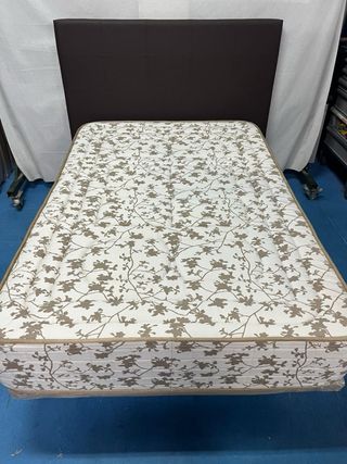 Base tapizada y colchón Viscoelástico 120x180