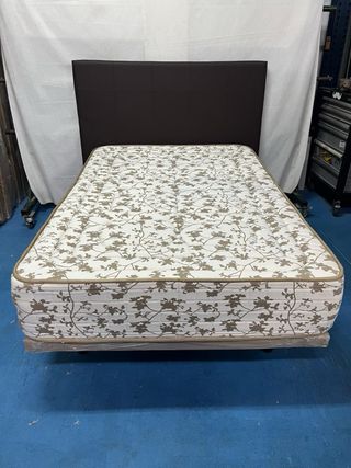 Base tapizada y colchón Viscoelástico 120x180