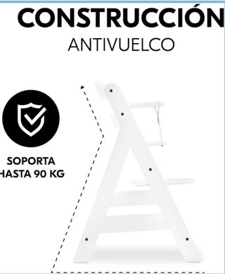 Trona evolutiva Hauck Alpha Plus blanca