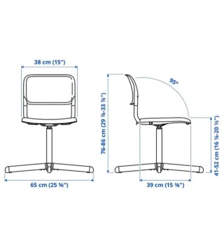 Silla giratoria negra