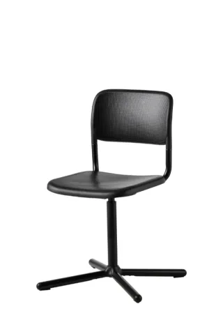 Silla giratoria negra