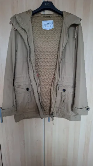 Abrigo/Parka mujer marrón/beige