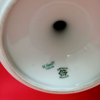 Centro de mesa porcelana flores azules