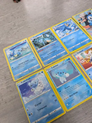 Lote 8 Cartas Pokémon Prinplup, Delibird, Piplup