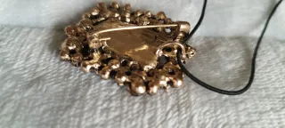 Spilla Ciondolo metallo Antichizzata Blu