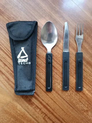 Posate economiche in astuccio 3 pezzi Scout Tech