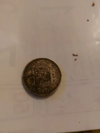 Moneda 5 Pesetas Alfonso XIII 1889 Plata