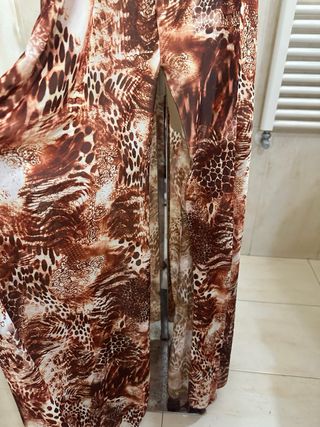 Abito lungo donna fantasia animalier