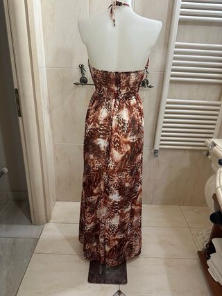 Abito lungo donna fantasia animalier