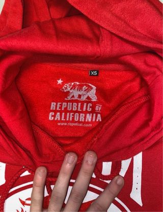 Sudadera Roja Team Wales Talla XS unisex