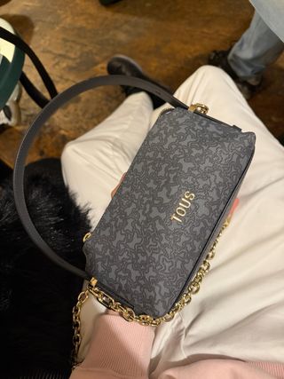 Bolso Tous Gris y Dorado