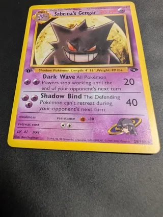 Carta Pokémon Sabrina's Gengar 29/132 - Fan Card