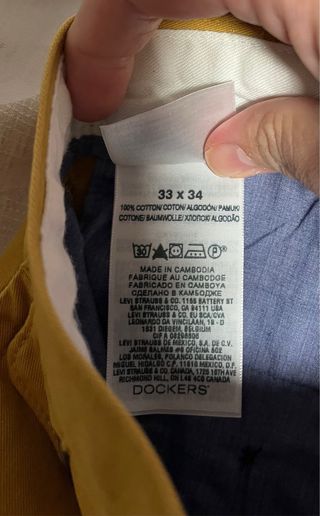 Pantalones Dockers Khaki 33-34