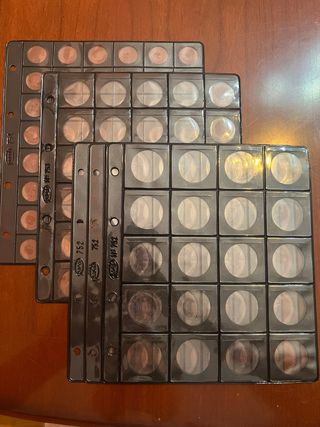 5 Hojas Pardo para Monedas