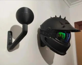 Soporte de pared para casco