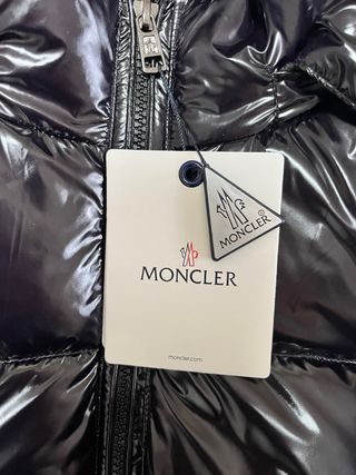 Chaqueta Moncler Negra Brillante