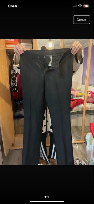 Pantalón de traje negro