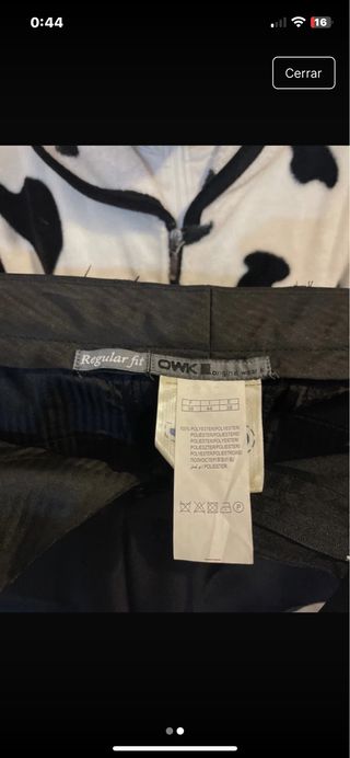 Pantalón de traje negro