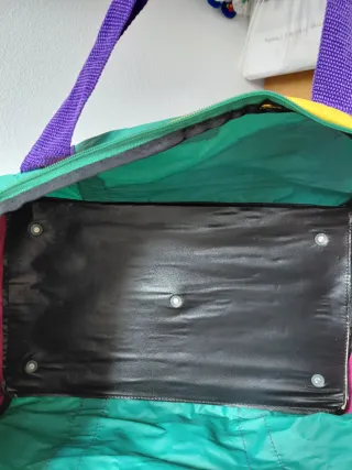 Bolsa de viaje NIAGARA retro multicolor año 1980.