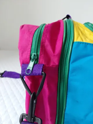 Bolsa de viaje NIAGARA retro multicolor año 1980.