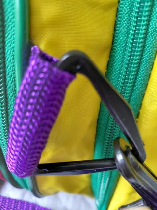 Bolsa de viaje NIAGARA retro multicolor año 1980.