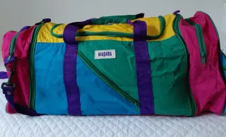 Bolsa de viaje NIAGARA retro multicolor año 1980.