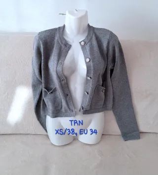 Cardigan grigio donna