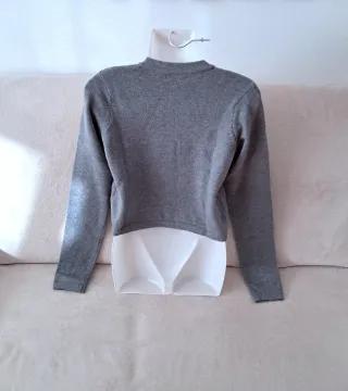 Cardigan grigio donna