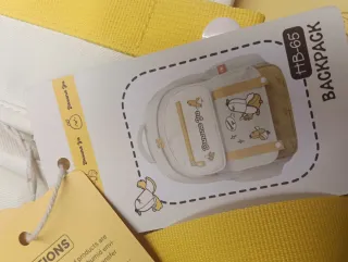 Mochila infantil con estampado de plátanos