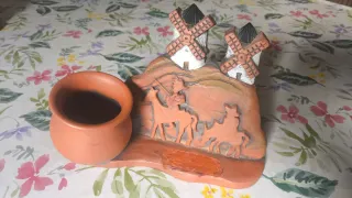 Lote adornos cerámica rústicos y antiguos