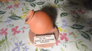 Lote adornos cerámica rústicos y antiguos