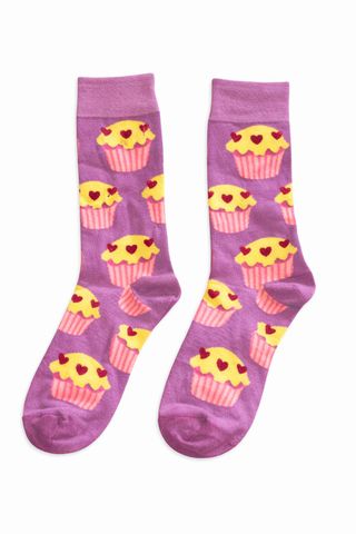 Calcetines divertidos unisex cupcakes unica  nuevo