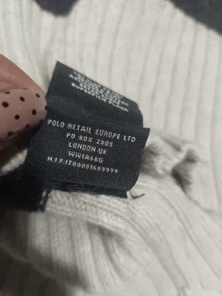 Cárdigan Ralph Lauren Talla S Rayas