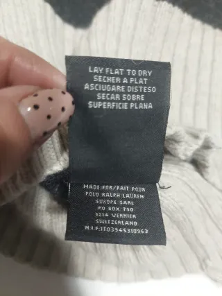 Cárdigan Ralph Lauren Talla S Rayas