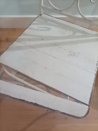 4 Sillas Hierro y Madera