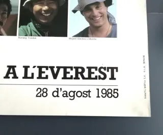 Cartel "Hem fet el cim!". Everest 1985