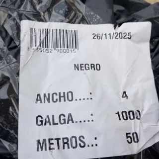 Plástico Negro Construcción Agricultura/Invernader