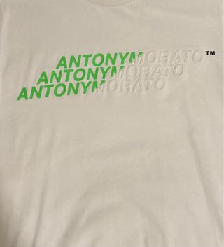 Camiseta Antony Morato Blanca y verde original