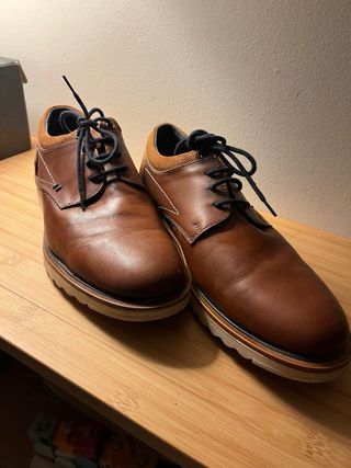 Zapatos de vestir marrones hombre