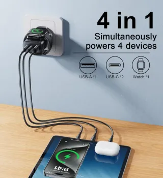 Caricatore 4 in 1 Apple