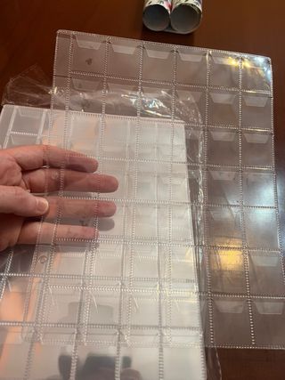 17 Hojas Plásticas Colección Monedas