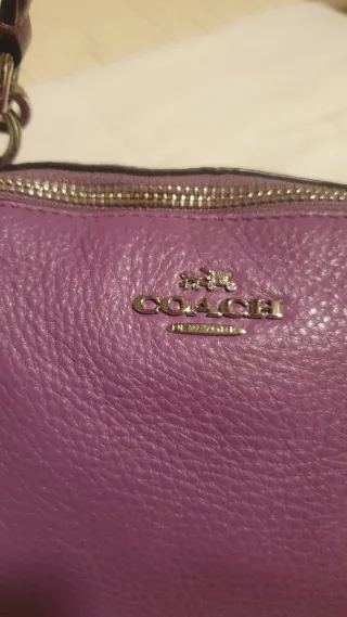 Bolso Coach Morado Piel