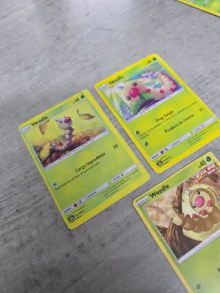 Lote 5 Cartas Pokémon Weedle y venonat
