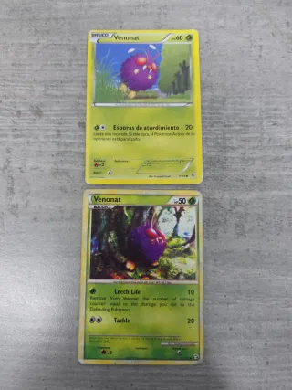 Lote 5 Cartas Pokémon Weedle y venonat
