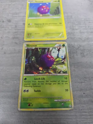 Lote 5 Cartas Pokémon Weedle y venonat