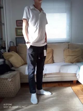 Pantalón chino slim negro Talla XS